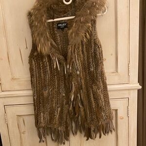Brown Fur Vest for Women
